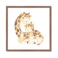 Picture of Mother and baby Giraffe _GroupedProduct_Square_Mini_ _GroupedProduct_Square_Framed_Matted_