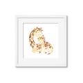 Picture of Mother and baby Giraffe _GroupedProduct_Square_Mini_ _GroupedProduct_Square_Framed_Matted_