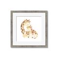Picture of Mother and baby Giraffe _GroupedProduct_Square_Mini_ _GroupedProduct_Square_Framed_Matted_