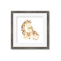 Picture of Mother and baby Giraffe _GroupedProduct_Square_Mini_ _GroupedProduct_Square_Framed_Matted_