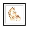 Picture of Mother and baby Giraffe _GroupedProduct_Square_Mini_ _GroupedProduct_Square_Framed_Matted_
