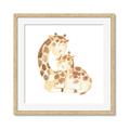 Picture of Mother and baby Giraffe _GroupedProduct_Square_Mini_ _GroupedProduct_Square_Framed_Matted_