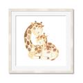 Picture of Mother and baby Giraffe _GroupedProduct_Square_Mini_ _GroupedProduct_Square_Framed_Matted_