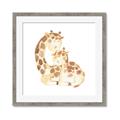Picture of Mother and baby Giraffe _GroupedProduct_Square_Mini_ _GroupedProduct_Square_Framed_Matted_