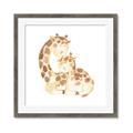 Picture of Mother and baby Giraffe _GroupedProduct_Square_Mini_ _GroupedProduct_Square_Framed_Matted_