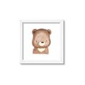 Picture of Bear Face _GroupedProduct_Square_Mini_ _GroupedProduct_Square_Framed_Matted_