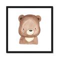 Picture of Bear Face _GroupedProduct_Square_Mini_ _GroupedProduct_Square_Framed_Matted_
