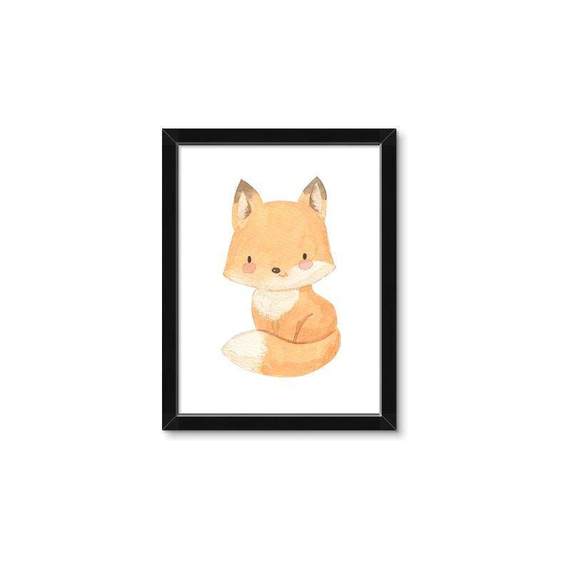 Picture of Woodland animals fox, _GroupedProduct_Rectangle_Portrait_Mini_ _GroupedProduct_Rectangle_Portrait_Framed_Matted_