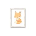 Picture of Woodland animals fox, _GroupedProduct_Rectangle_Portrait_Mini_ _GroupedProduct_Rectangle_Portrait_Framed_Matted_