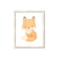 Picture of Woodland animals fox, _GroupedProduct_Rectangle_Portrait_Mini_ _GroupedProduct_Rectangle_Portrait_Framed_Matted_