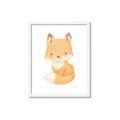Picture of Woodland animals fox, _GroupedProduct_Rectangle_Portrait_Mini_ _GroupedProduct_Rectangle_Portrait_Framed_Matted_