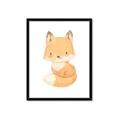 Picture of Woodland animals fox, _GroupedProduct_Rectangle_Portrait_Mini_ _GroupedProduct_Rectangle_Portrait_Framed_Matted_