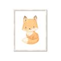 Picture of Woodland animals fox, _GroupedProduct_Rectangle_Portrait_Mini_ _GroupedProduct_Rectangle_Portrait_Framed_Matted_