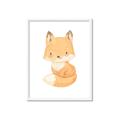 Picture of Woodland animals fox, _GroupedProduct_Rectangle_Portrait_Mini_ _GroupedProduct_Rectangle_Portrait_Framed_Matted_