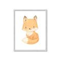 Picture of Woodland animals fox, _GroupedProduct_Rectangle_Portrait_Mini_ _GroupedProduct_Rectangle_Portrait_Framed_Matted_