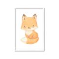 Picture of Woodland animals fox, _GroupedProduct_Rectangle_Portrait_Mini_ _GroupedProduct_Rectangle_Portrait_Framed_Matted_