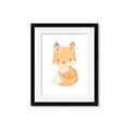 Picture of Woodland animals fox, _GroupedProduct_Rectangle_Portrait_Mini_ _GroupedProduct_Rectangle_Portrait_Framed_Matted_