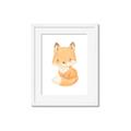 Picture of Woodland animals fox, _GroupedProduct_Rectangle_Portrait_Mini_ _GroupedProduct_Rectangle_Portrait_Framed_Matted_