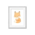 Picture of Woodland animals fox, _GroupedProduct_Rectangle_Portrait_Mini_ _GroupedProduct_Rectangle_Portrait_Framed_Matted_