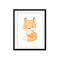 Picture of Woodland animals fox, _GroupedProduct_Rectangle_Portrait_Mini_ _GroupedProduct_Rectangle_Portrait_Framed_Matted_