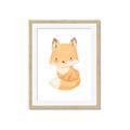Picture of Woodland animals fox, _GroupedProduct_Rectangle_Portrait_Mini_ _GroupedProduct_Rectangle_Portrait_Framed_Matted_