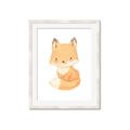 Picture of Woodland animals fox, _GroupedProduct_Rectangle_Portrait_Mini_ _GroupedProduct_Rectangle_Portrait_Framed_Matted_