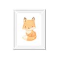 Picture of Woodland animals fox, _GroupedProduct_Rectangle_Portrait_Mini_ _GroupedProduct_Rectangle_Portrait_Framed_Matted_
