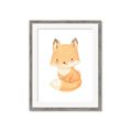 Picture of Woodland animals fox, _GroupedProduct_Rectangle_Portrait_Mini_ _GroupedProduct_Rectangle_Portrait_Framed_Matted_