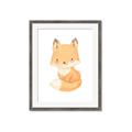 Picture of Woodland animals fox, _GroupedProduct_Rectangle_Portrait_Mini_ _GroupedProduct_Rectangle_Portrait_Framed_Matted_