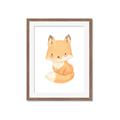 Picture of Woodland animals fox, _GroupedProduct_Rectangle_Portrait_Mini_ _GroupedProduct_Rectangle_Portrait_Framed_Matted_
