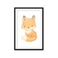 Picture of Woodland animals fox, _GroupedProduct_Rectangle_Portrait_Mini_ _GroupedProduct_Rectangle_Portrait_Framed_Matted_