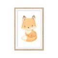Picture of Woodland animals fox, _GroupedProduct_Rectangle_Portrait_Mini_ _GroupedProduct_Rectangle_Portrait_Framed_Matted_