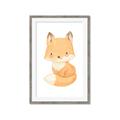Picture of Woodland animals fox, _GroupedProduct_Rectangle_Portrait_Mini_ _GroupedProduct_Rectangle_Portrait_Framed_Matted_