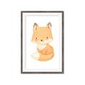 Picture of Woodland animals fox, _GroupedProduct_Rectangle_Portrait_Mini_ _GroupedProduct_Rectangle_Portrait_Framed_Matted_