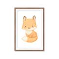 Picture of Woodland animals fox, _GroupedProduct_Rectangle_Portrait_Mini_ _GroupedProduct_Rectangle_Portrait_Framed_Matted_