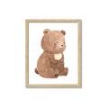 Picture of Woodland animals Bear _GroupedProduct_Rectangle_Portrait_Mini_ _GroupedProduct_Rectangle_Portrait_Framed_Matted_