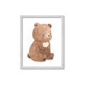 Picture of Woodland animals Bear _GroupedProduct_Rectangle_Portrait_Mini_ _GroupedProduct_Rectangle_Portrait_Framed_Matted_