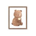 Picture of Woodland animals Bear _GroupedProduct_Rectangle_Portrait_Mini_ _GroupedProduct_Rectangle_Portrait_Framed_Matted_