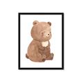 Picture of Woodland animals Bear _GroupedProduct_Rectangle_Portrait_Mini_ _GroupedProduct_Rectangle_Portrait_Framed_Matted_
