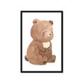 Picture of Woodland animals Bear _GroupedProduct_Rectangle_Portrait_Mini_ _GroupedProduct_Rectangle_Portrait_Framed_Matted_