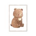 Picture of Woodland animals Bear _GroupedProduct_Rectangle_Portrait_Mini_ _GroupedProduct_Rectangle_Portrait_Framed_Matted_