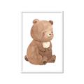 Picture of Woodland animals Bear _GroupedProduct_Rectangle_Portrait_Mini_ _GroupedProduct_Rectangle_Portrait_Framed_Matted_