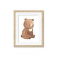 Picture of Woodland animals Bear _GroupedProduct_Rectangle_Portrait_Mini_ _GroupedProduct_Rectangle_Portrait_Framed_Matted_