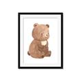 Picture of Woodland animals Bear _GroupedProduct_Rectangle_Portrait_Mini_ _GroupedProduct_Rectangle_Portrait_Framed_Matted_