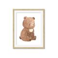 Picture of Woodland animals Bear _GroupedProduct_Rectangle_Portrait_Mini_ _GroupedProduct_Rectangle_Portrait_Framed_Matted_