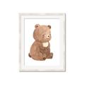 Picture of Woodland animals Bear _GroupedProduct_Rectangle_Portrait_Mini_ _GroupedProduct_Rectangle_Portrait_Framed_Matted_