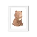 Picture of Woodland animals Bear _GroupedProduct_Rectangle_Portrait_Mini_ _GroupedProduct_Rectangle_Portrait_Framed_Matted_