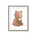 Picture of Woodland animals Bear _GroupedProduct_Rectangle_Portrait_Mini_ _GroupedProduct_Rectangle_Portrait_Framed_Matted_