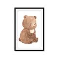 Picture of Woodland animals Bear _GroupedProduct_Rectangle_Portrait_Mini_ _GroupedProduct_Rectangle_Portrait_Framed_Matted_