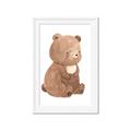 Picture of Woodland animals Bear _GroupedProduct_Rectangle_Portrait_Mini_ _GroupedProduct_Rectangle_Portrait_Framed_Matted_